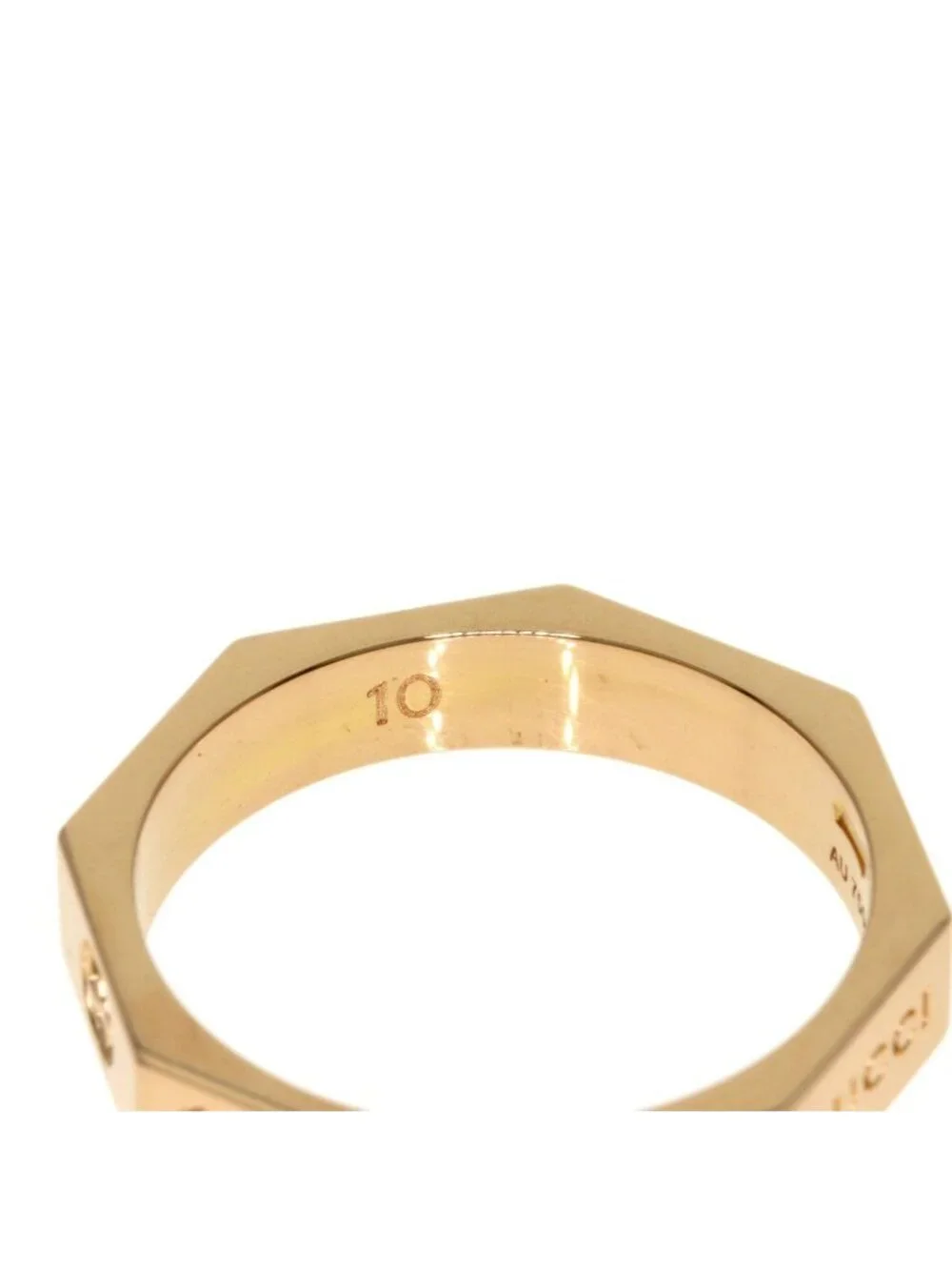 Gucci Octagon Ring 18k Pink Gold - Picture 7 of 10